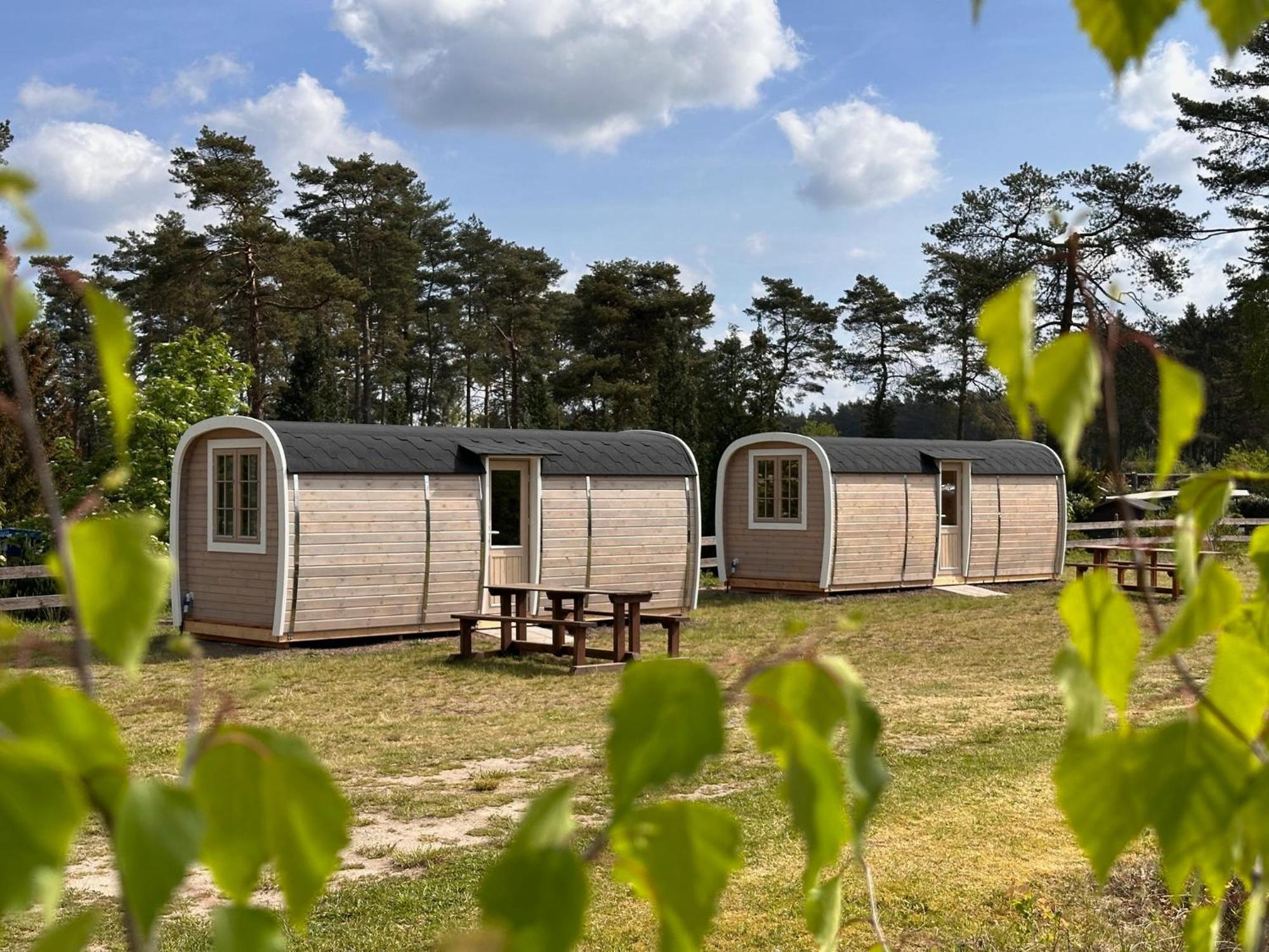 Naturcamping Lueneburger Heide - Chalets & Tiny Haeuser Soltau Exterior foto
